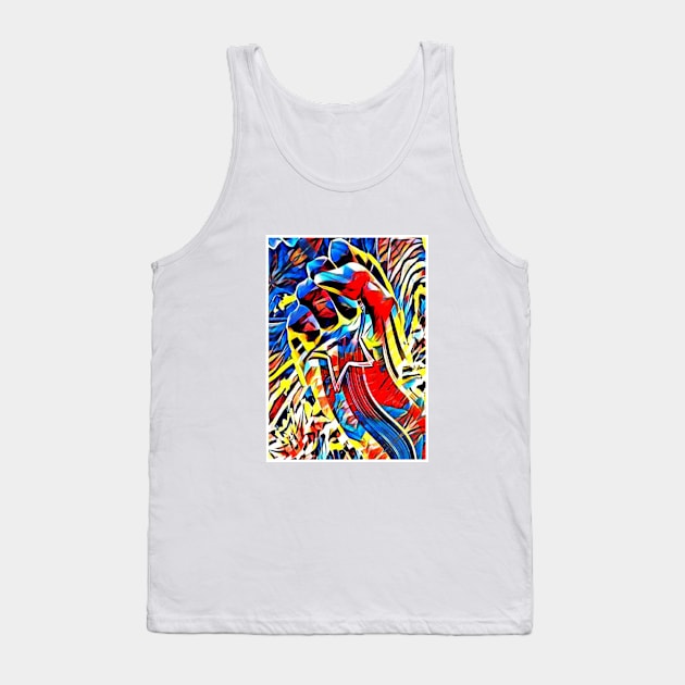 Falling star comic abstract Tank Top by SilverPixieArt